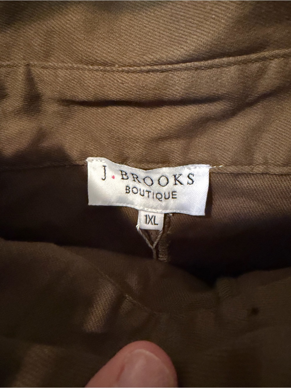 NWT J. Brooks Boutique Olive Paperbag Waist Cargo Pants Tie Ankle Stretch 1XL - Picture 11 of 13